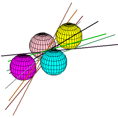 Example of 8 tangents